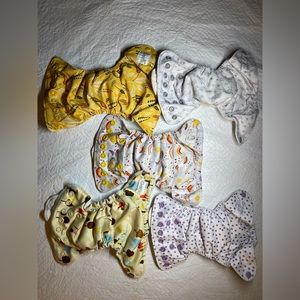 5 GroVia Newborn AIO Diapers